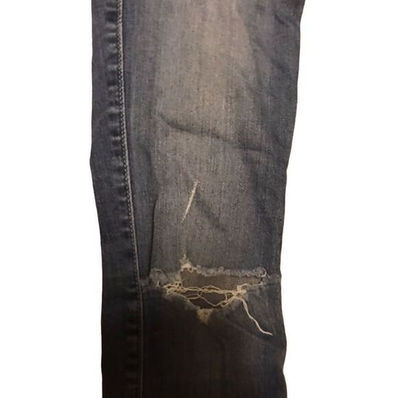 Hollister Distressed Ripped Blue Jeans Waist 25 1R - Picture 5 of 9